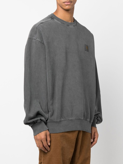 Carhartt Vulcan Garment-dyed Sweatshirt In Grau