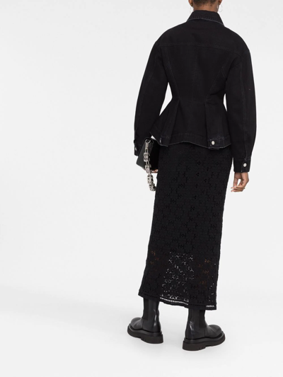 Alexander Mcqueen Denim Jacket In Black