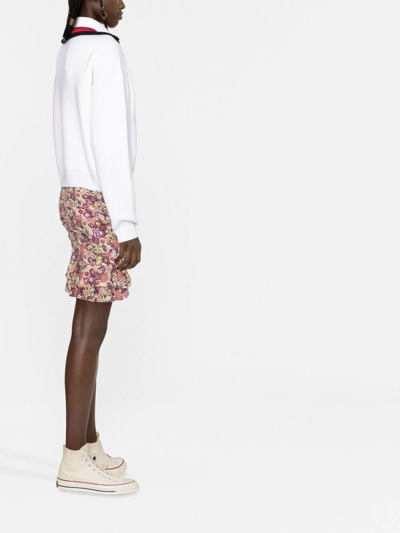Sonia Rykiel Wool Zipped Jumper In Nude