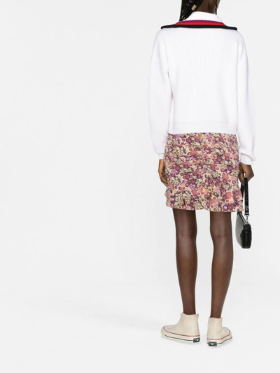 Sonia Rykiel Wool Zipped Jumper In Nude