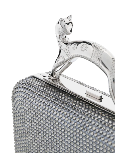 Shop Lanvin Brass Clutch Bag In Silber
