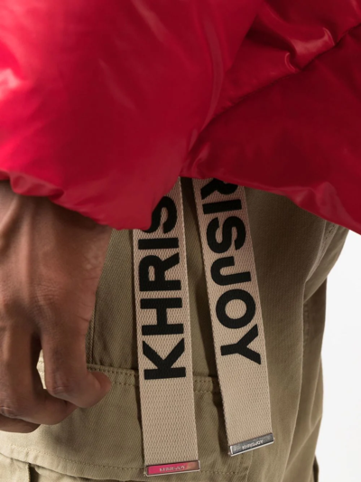 Shop Khrisjoy Padded Bomber Jacket In Rot