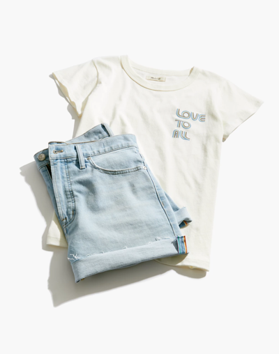 Madewell Seersucker Jeanette Top In Plaid In Lighthouse