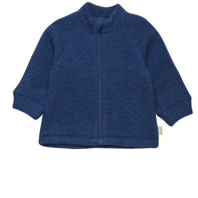 Celavi Wool Fleece Jacket Sargasso Sea Melange In Blue | ModeSens