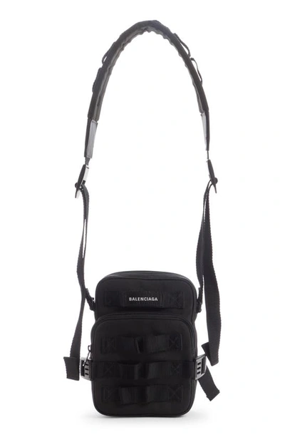 Balenciaga Army Crossbody Messenger Bag In Black | ModeSens