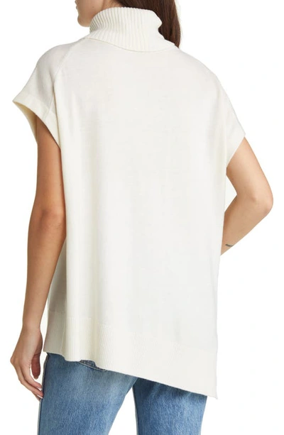 Shop Allsaints Whitby York Wool & Cashmere Sleeveless Sweater In Chalk White