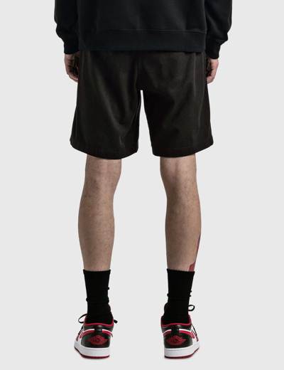 Gramicci Black Cotton Ridge Bermuda Shorts In Black