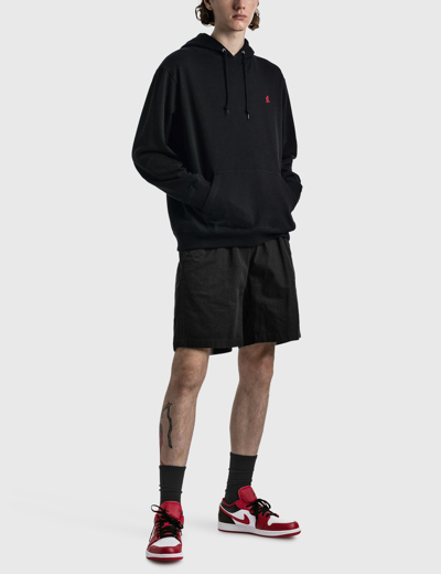 Gramicci Black Cotton Ridge Bermuda Shorts In Black