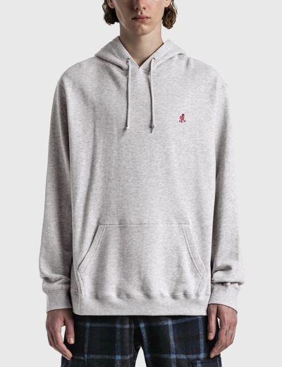 Shop Gramicci One Point Hooded Sweatshirt In Grey