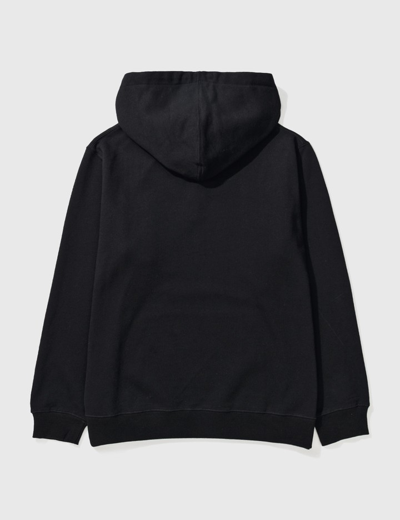 Shop Gramicci One Point Hooded Sweatshirt In Black