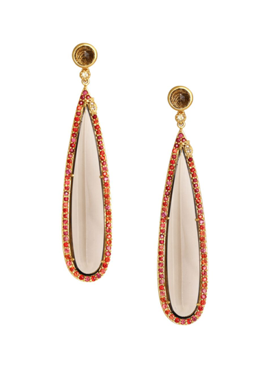 Shop Coomi Women's Affinity 20k Yellow Gold & Multi-gemstone Drop Earrings