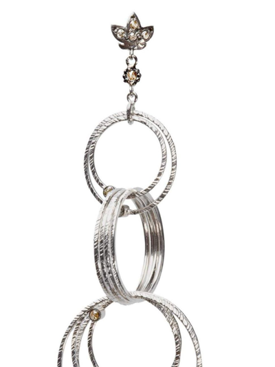 Shop Coomi Silver Women's Spring Sterling Silver & Diamond Drop Earrings