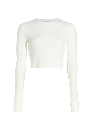 Shop Wardrobe.nyc Women's Hailey Bieber Long-sleeve T-shirt In Off White