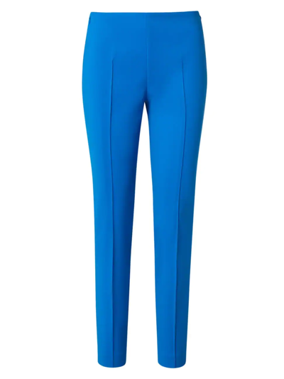 Shop Akris Women's Melissa Pintuck Skinny Pants In Blue