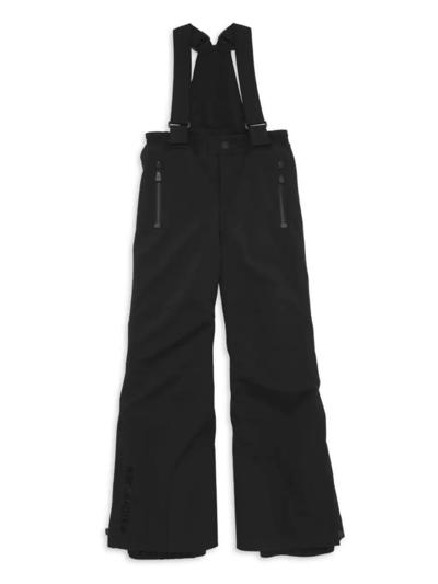 Shop Moncler Little Girl's & Girl's Salopette Snow Pants In Black