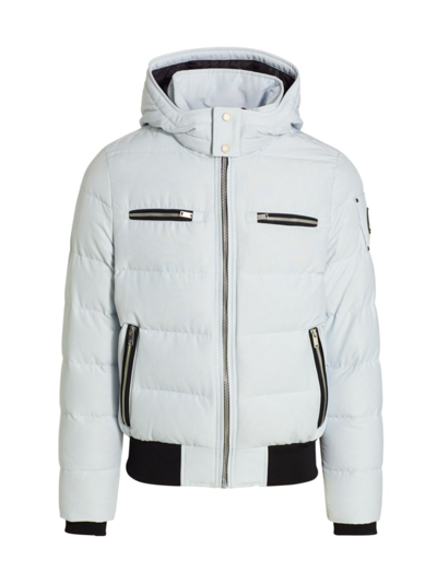 Moose Knuckles White Cloud Bomber Hooded Quilted Jacket In Grey | ModeSens