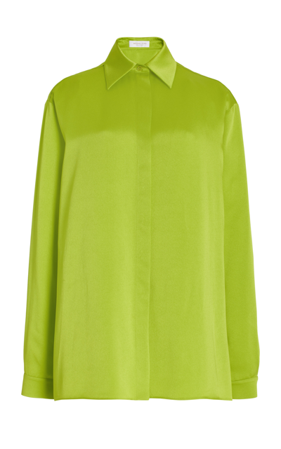 Shop Michael Kors Women's Boyfriend Button Down Shirt In Neutral,green