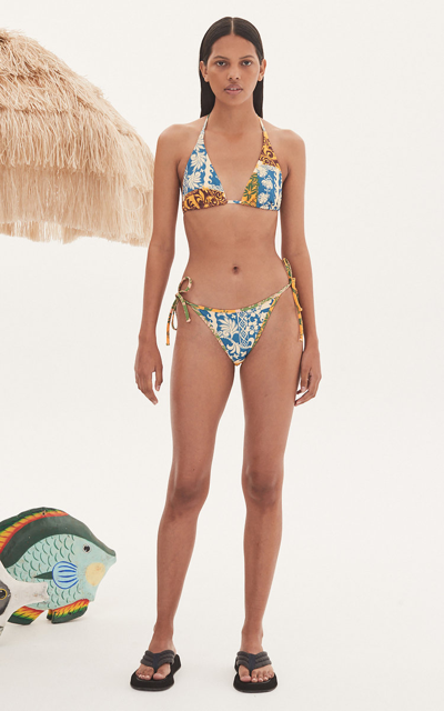 Shop Alãmais Women's Archie String Bikini Bottom In Multi