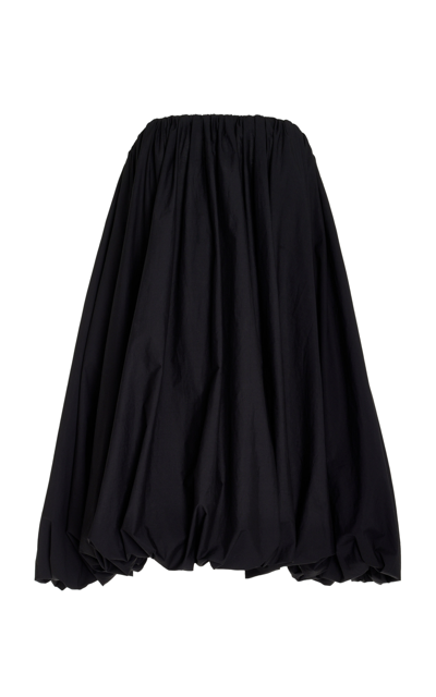 Shop Ulla Johnson Polline Pouf Mini Dress In Black
