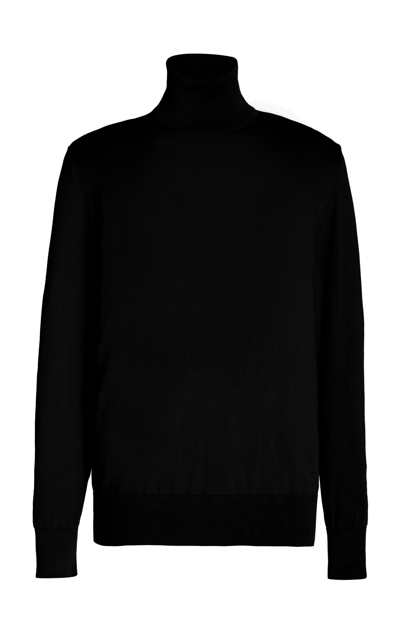 Shop Michael Kors Women's Joan Ls Turtleneck In Black