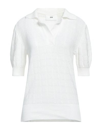 Shop Solotre Woman Sweater White Size 2 Cotton