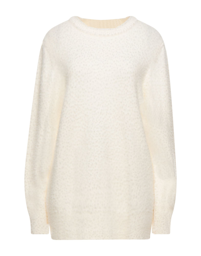 Shop Be Blumarine Woman Sweater Ivory Size 6 Wool In White