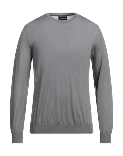 Shop Giorgio Armani Man Sweater Grey Size 46 Cashmere