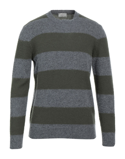 Shop Altea Man Sweater Military Green Size L Virgin Wool