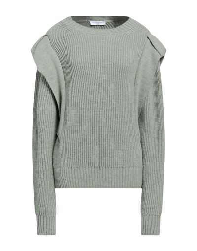 Shop Maria Vittoria Paolillo Mvp Woman Sweater Sage Green Size 8 Acrylic, Wool, Viscose, Alpaca Wool