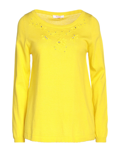 Shop Blugirl Blumarine Woman Sweater Ocher Size 6 Cotton In Yellow
