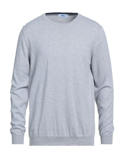 Shop Mqj Man Sweater Light Grey Size S Cotton