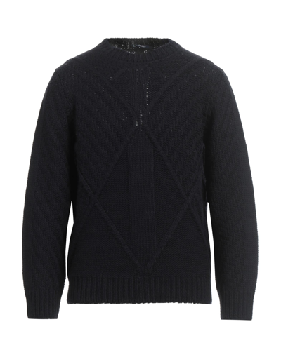 Shop Gaudì Man Sweater Midnight Blue Size L Acrylic, Virgin Wool