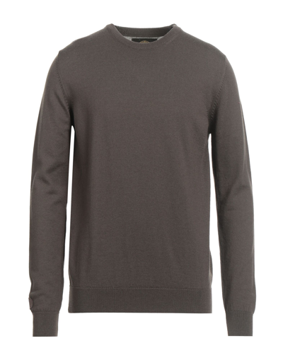 Shop Limitato Man Sweater Cocoa Size M Cotton In Brown