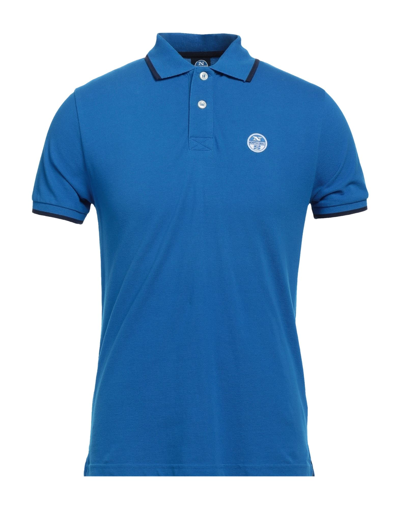 Shop North Sails Man Polo Shirt Bright Blue Size Xs Cotton