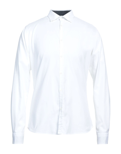 Shop Aglini Man Shirt White Size 17 Cotton