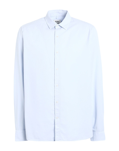 Shop Ecoalf Atiaalf Man Shirt Sky Blue Size M Organic Cotton, Recycled Cotton