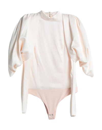 Shop Maria Vittoria Paolillo Mvp Woman Bodysuit Blush Size 4 Viscose, Polyester In Pink