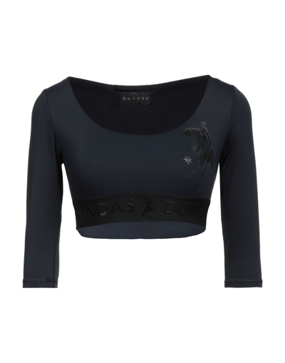 Shop Dundas Woman T-shirt Black Size Xs Polyester, Lycra