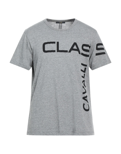 Shop Cavalli Class Man T-shirt Grey Size Xxl Cotton