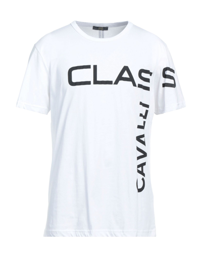 Shop Cavalli Class Man T-shirt White Size S Cotton