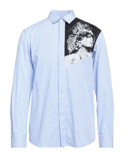 Shop Trussardi Man Shirt Blue Size 15 ¾ Cotton