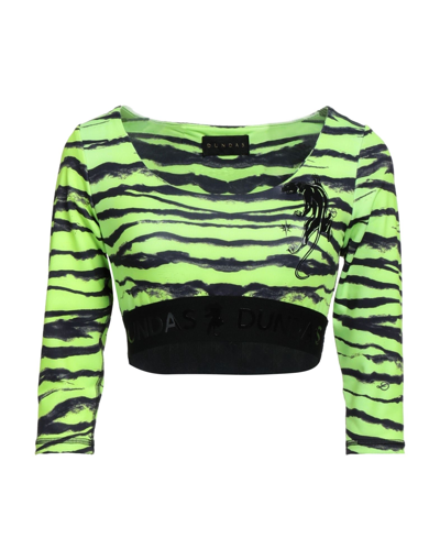 Shop Dundas Woman T-shirt Acid Green Size Xs Polyester, Lycra