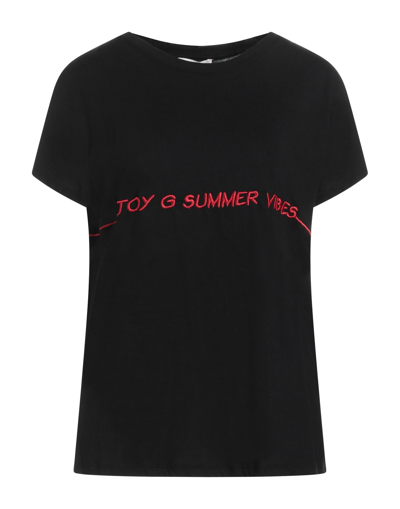 Shop Toy G. Woman T-shirt Black Size S Cotton