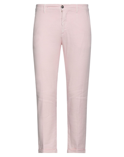 Shop Liu •jo Man Man Pants Light Pink Size 34 Linen, Viscose, Cotton, Elastane