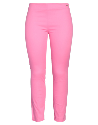 Shop Cristinaeffe Woman Pants Pink Size 8 Cotton, Elastane