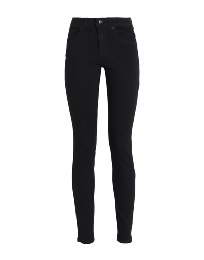 Shop Vero Moda Woman Jeans Black Size Xs-32l Organic Cotton, Polyester, Viscose, Elastane