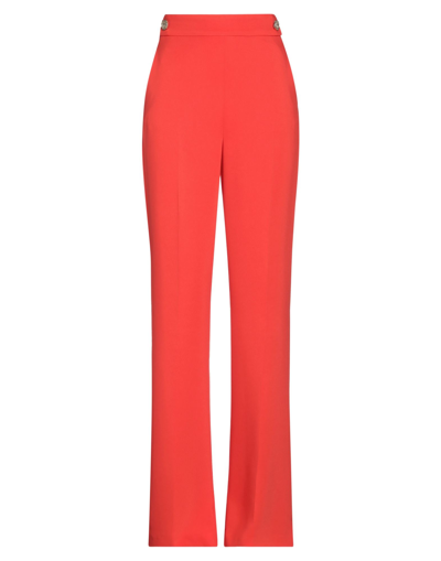 Shop Pinko Woman Pants Red Size 10 Viscose, Elastane
