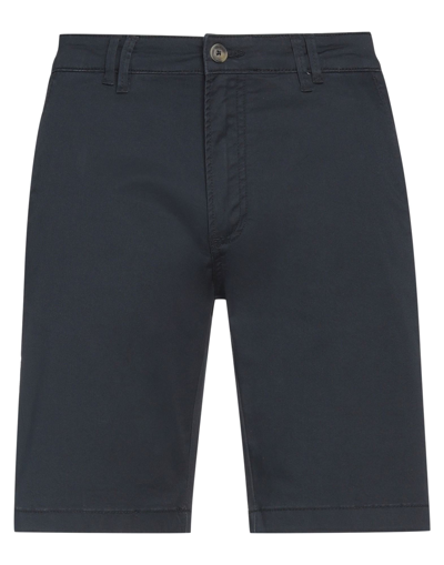 Shop Liu •jo Man Man Shorts & Bermuda Shorts Midnight Blue Size 34 Cotton, Elastane