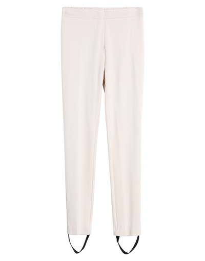 Shop Sfizio Woman Pants Ivory Size 8 Viscose, Polyacrylic, Elastane In White