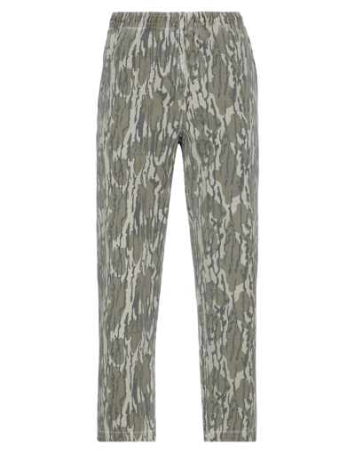 Shop Stussy Pants In Military Green